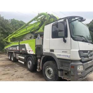 China 2019 Zoomlion 56m Concrete Pump Truck with Mercedes Benz Chassis Orange Concrete Boom Pump on sale
