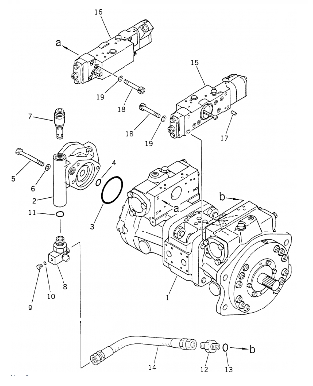 Excavator Main Pump 708-21-04033 708-21-04032 708-21-04031 Hydraulic Pump Excavator Spare Parts For Komatsu PC60-6 PC60L-6 PC70-6