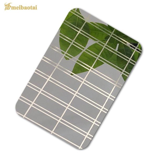Buy Super Mirror Etched Stainless Steel Sheet Sustainable EN Standard at wholesale prices