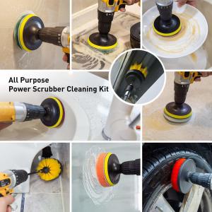 14Pcs Polypropylene Power Drill Brush Attachments Set 800g Scrubber