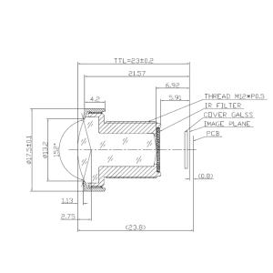 Quality 1/1.8&quot;, 3.1mm,6 Megapixel Fisheye lens,HFOV 180 degree, high quality super wide angle lens , Panoramic lens,CCL118031MPF for sale