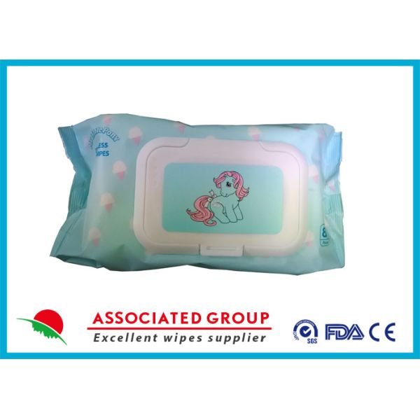 Buy Fragrance / Alcohol Free Baby Wet Wipes 50GSM Gram Weight 80PCS at wholesale prices