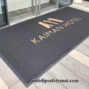 PVC Loop Flooring 12mm Commercial Entrance Mats With Logo