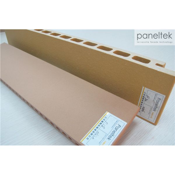 Buy Rough / Fine Flat Terracotta Facade Tiles , Terracotta Facade Ceramic Cladding  at wholesale prices