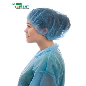 China Lightweight Latex Free PP Nonwoven Disposable Bouffant Cap on sale