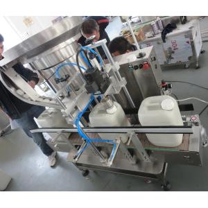 Full Automatic Pneumatic Screw Capping Machine Monoblock Liquid Filling Machine