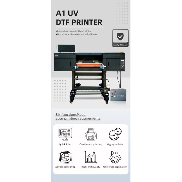 Customizable Andemes 60cm UV DTF Printer with EPS 3 I3200 Printheads and Laminator Advanced UVDTF Printing Solution