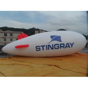 Quality customized advertising flying helium white blimp with your logo for sale