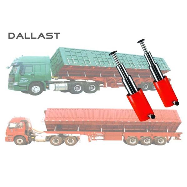 Multistage Side Dumper Single Acting Telescopic Hydraulic Oil Cylinder