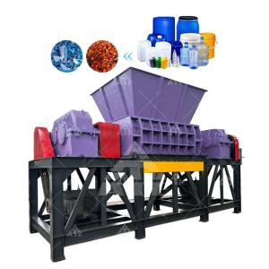 Two Shaft Plastic Shredder Multifunctional Tin Can Shredder Machine
