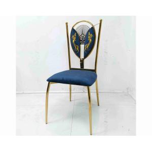 Dining Room Chairs High Back Padded Kitchen Chairs Student Metal Frame
