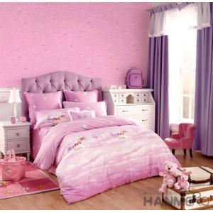 Removable Little Girls Bedroom Wallpaper , Girls Pink Bedroom Wallpaper