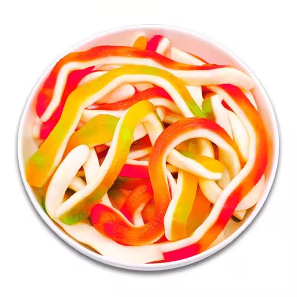 OEM Custom Fruit Soft Candy Gummy Bear Bulk Gummy Worms Multi Colored