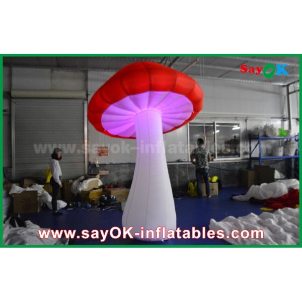 Big Red and White Inflatable Lighting Decoration For Party / Event