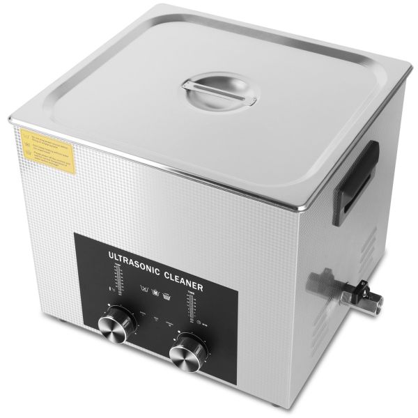 Professional 15L Ultrasonic Cleaner with Encoded Timer Heater Basket Multi