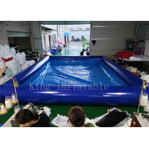 Quality Blue Color 42 Square Meters Inflatable Swimming Water Pool Fire Resistant for sale