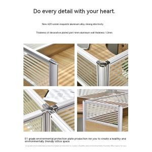 Customized Colors 4 People Office Partitions Table Workstation with Extendable