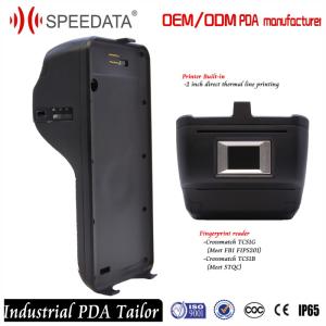 Customized 4G Android Barcode Scanner Device , Rugged Portable Fingerprint