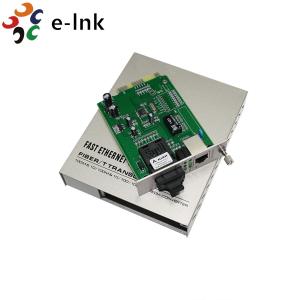 Card Type Fiber Media Converter With Built-In Power Supply 10/100M Multi-Mode