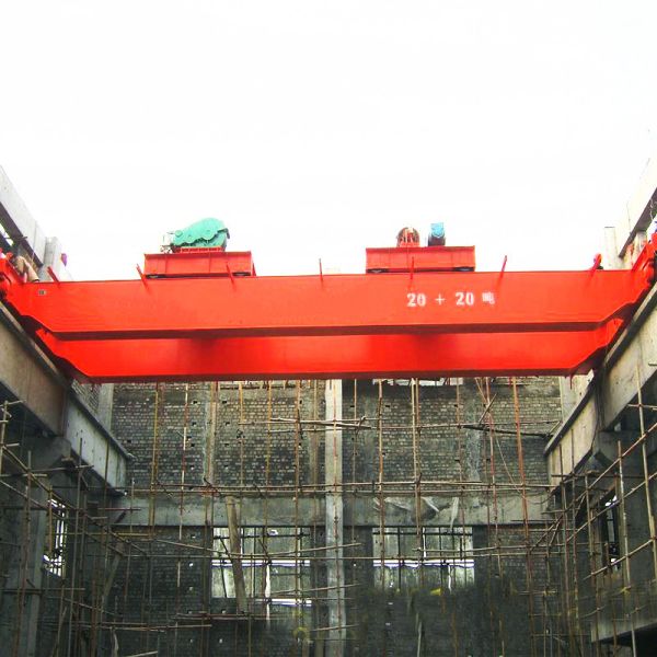 Buy 40M/Min Trolley A5 Warehouse Double Girder Overhead Crane at wholesale prices