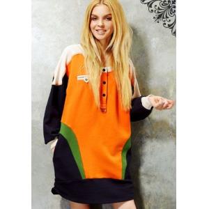 Casual Delicate Breast Pocket Ladies Hooded Sweatshirts / Sweatshirt