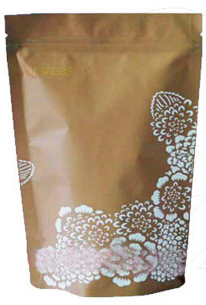 Buy Stand Up Kraft Paper Coffee Packaging Bag with Pattern Design at wholesale prices
