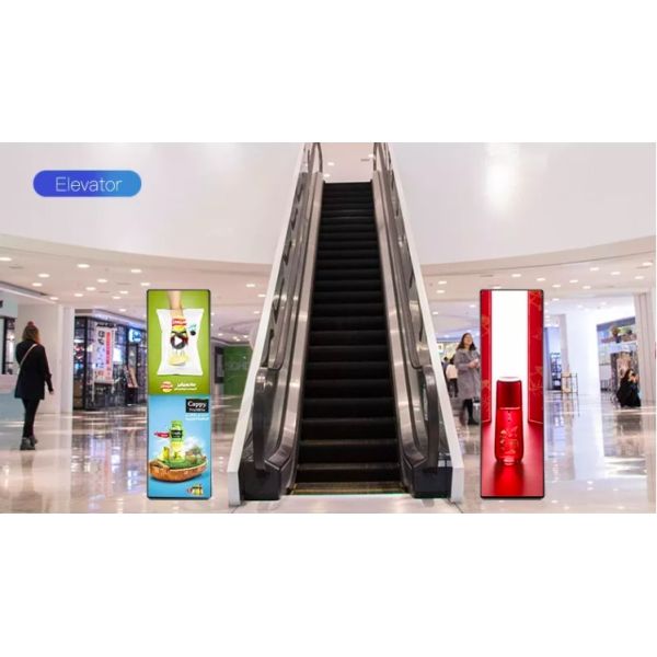 Hd Digital P3 LED Poster Video Advertising Screen With Stand Bracket