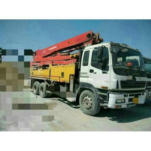Buy Concrete Mixer Machine Pm 38 Meter Concrete Pump with 4 Boom Sections 265 Kw Engine Power at wholesale prices
