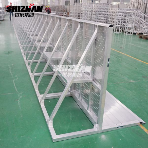 Buy 2.5x1.2m Concert Crowd Control Barriers Aluminum Barricade at wholesale prices