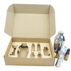 Recyled Kraft Paper Cardboard Mailer Box Packaging Black Printing