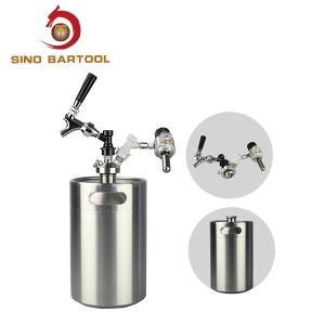 China FDA 2L 4L 5L 10L Ball Lock Mini Keg , Stainless steel Small Ball Lock Keg on sale