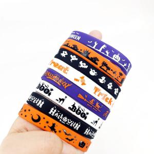 Euramerican Style Silicone Bracelet Event Halloween Day Gift Festival Rubber
