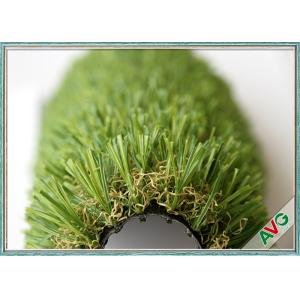 SGS Landscaping Artificial Grass Carpet Roll With Monofil PE / Curly PPE