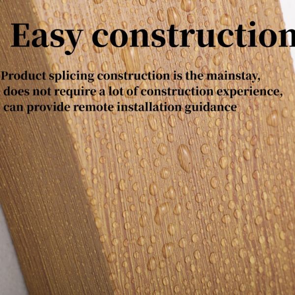 WPC Wall Panel for Mall 3D Insulated Slat Wood Indoor Interior PVC Decorate Nano Sheet