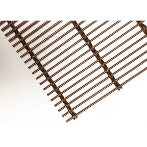 Rose Golden Flexible Cable Wire Stainless Steel Architectural Mesh For Facade