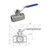 Stainless Steel CF8 / CF8M / CF3M 2 - PC Floating Ball Valve Female Threaded 1000 WOG for sale