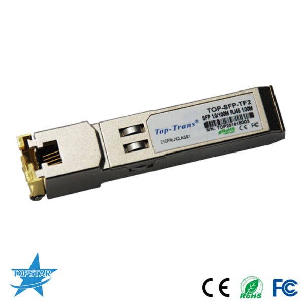 Buy 100m 10/100Base Copper SFP Transceiver Rj45 Connector ROHS at wholesale prices