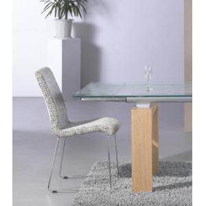 Modern Style Extendable Glass Table 200cm Length Rectangular Extendable Dining