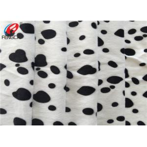 Animal Printed Warp Knitting Polyester Velvet Fabric Brushed Velboa Fabric