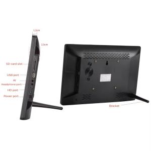 13.3 Inch IPS Panel Digital Photo Frames with USB2.0*1 Port and Plastic Material