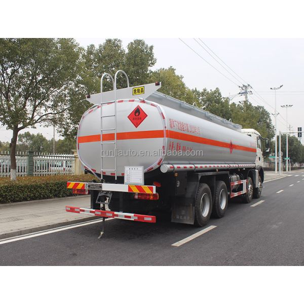 Shacman Delong Chemical Tank Truck Euro 6 80km/H Maximum Speed Fuel Tank Truck