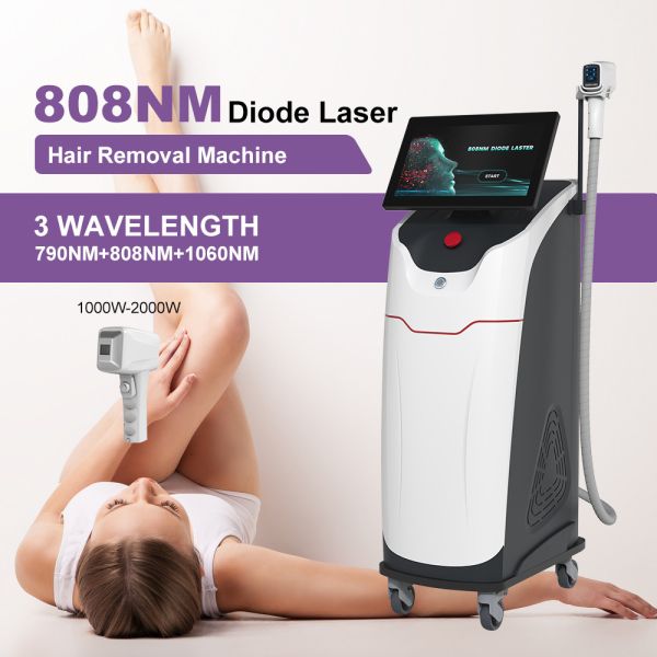 Beauty machine manufacturer for 808nm Diode Laser Hair Removal Triple Wavelength