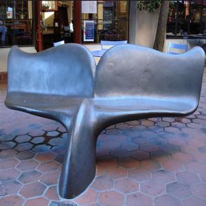 Outdoor Fiber Cement Furniture GRC Concrete Table With Sturdy Legs