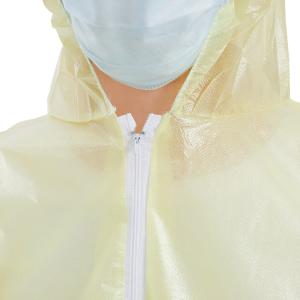 Anti Pollution Disposable Protective Coverall With Hood