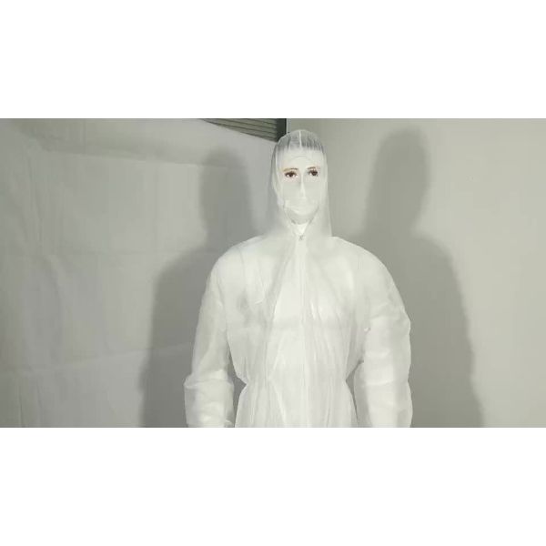 Disposable PP Coverall Single Layer Nonwoven Head to Ankle Coverage Basic