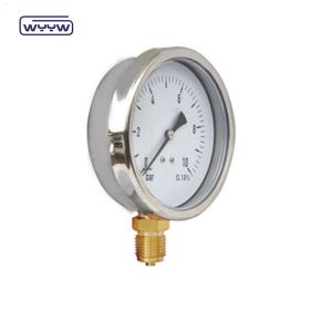 Hydraulic equipment Back Pressure Gauge Stainless Steel 60mm
