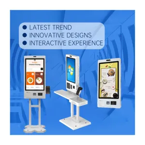 21.5'' Touchscreen Self Service Check In Kiosk With Billnote Validation And