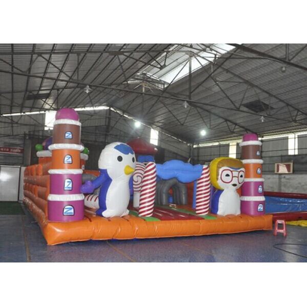 Buy Giant Animal Playground Inflatable Children Bouncy Castle With Slide at wholesale prices