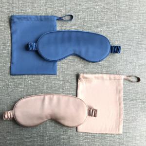Pink Mulberry Silk Sleep Mask Travel Use With Gift Boxes
