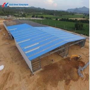 Metal Frame Construction Steel Structure Building Section H Steel Column and